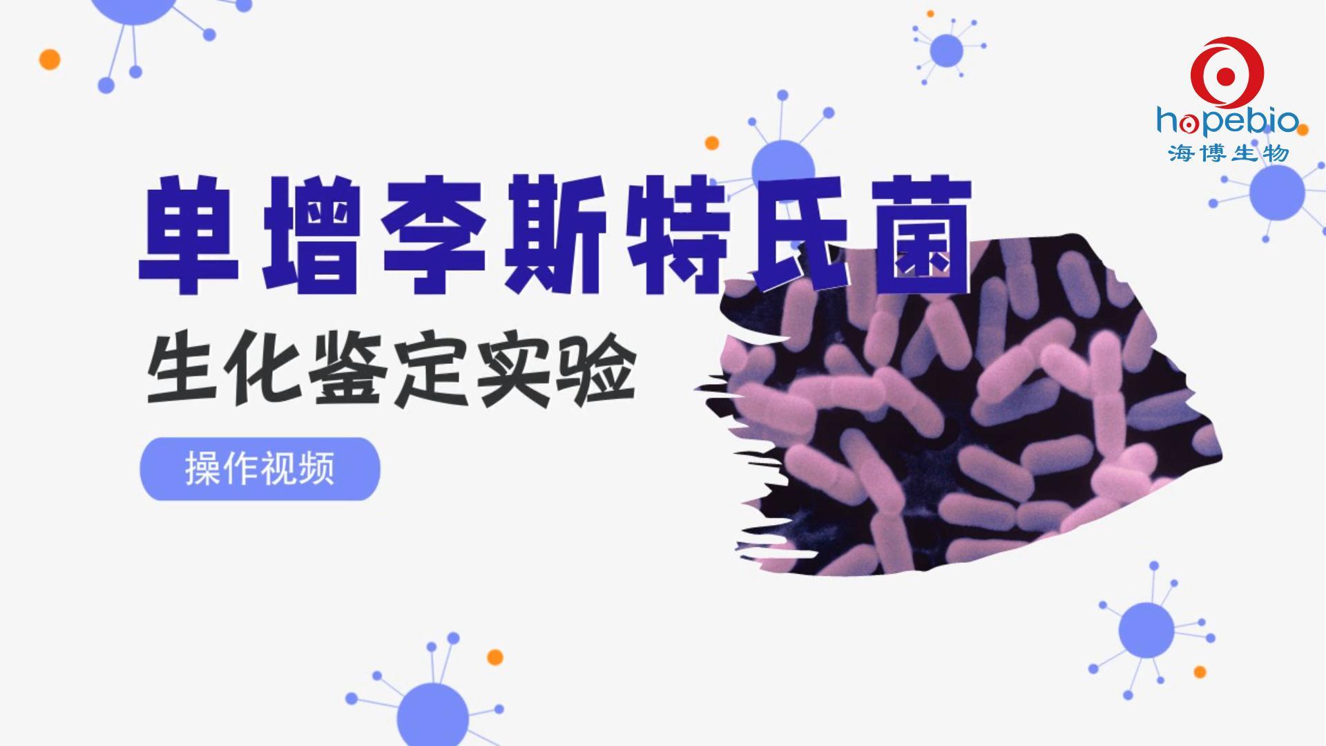 操作视频｜单增李斯特氏菌的生化鉴定操作视频